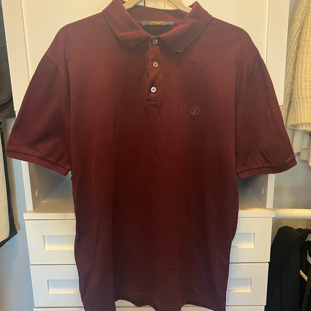 Louis Vuitton Deep Burgundy Short Sleeve Tee